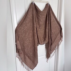 Pashmina Silk Tan Scarf Festival Wear